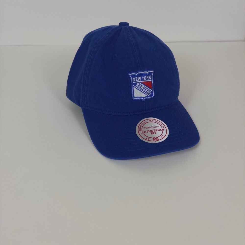 Mitchell & Ness New York Rangers Hat Mens OS Blue NHL Adjustable Dad Cap NHL